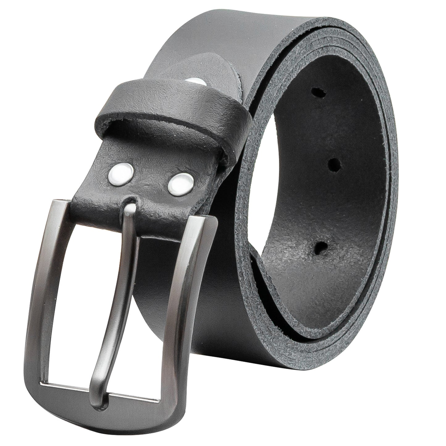 35 mm Gürtel Spaltleder Modell EH416-SL-Schwarz