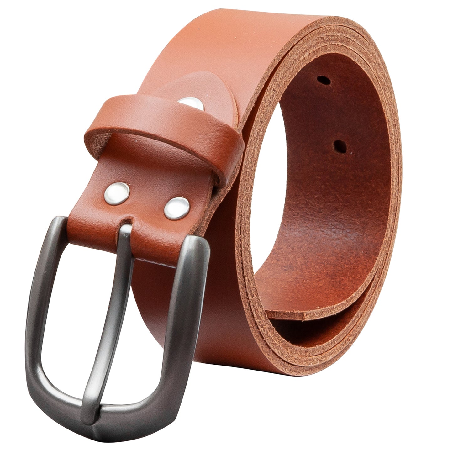 35 mm Gürtel Spaltleder Modell EH417-SL-Cognac