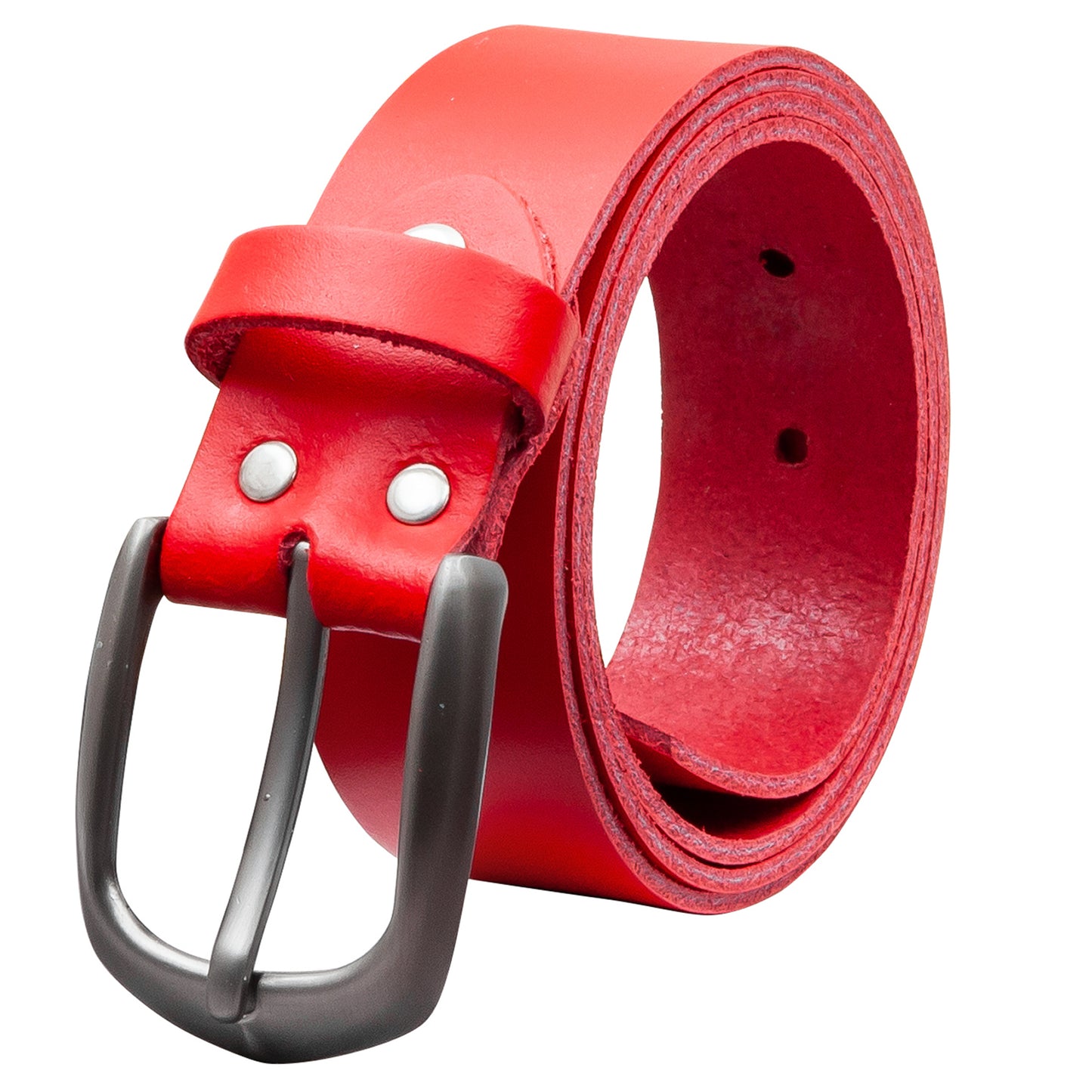 35 mm Gürtel Spaltleder Modell EH417-SL-Rot