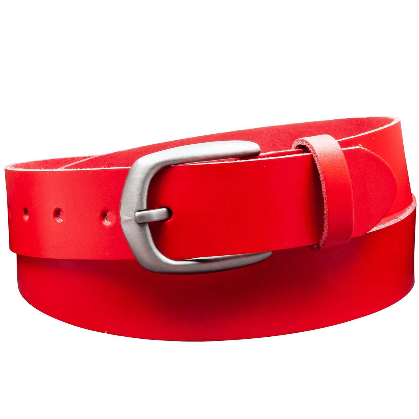 35 mm Gürtel Spaltleder Modell EH417-SL-Rot