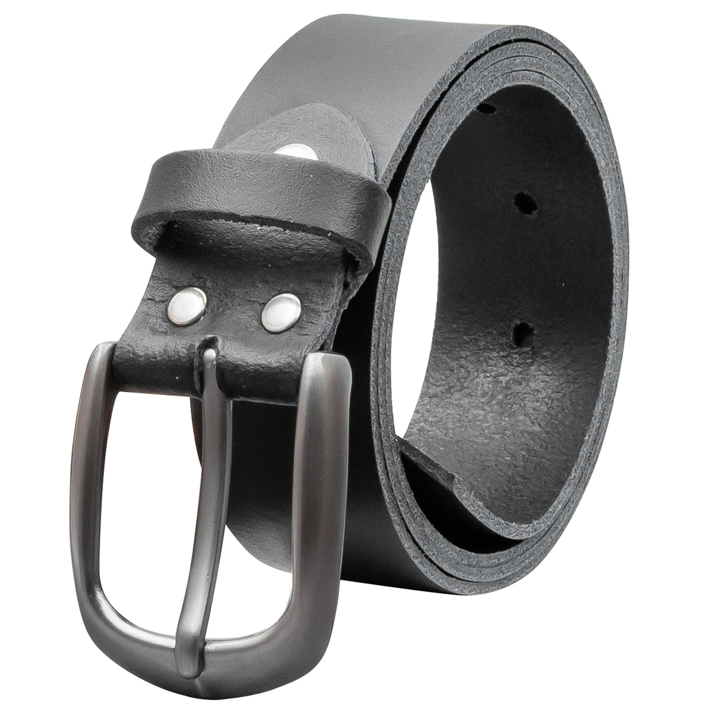 35 mm Gürtel Spaltleder Modell EH417-SL-Schwarz