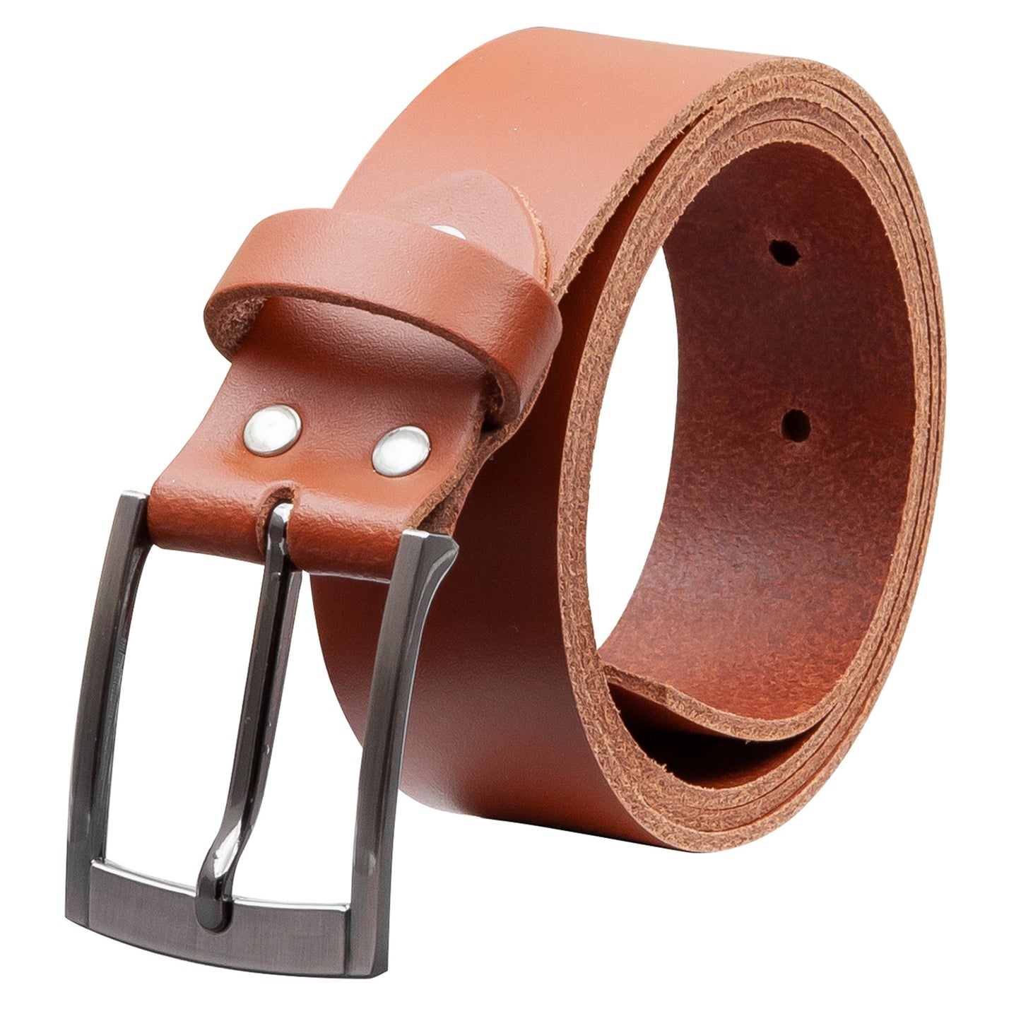 35 mm Gürtel Spaltleder Modell EH418-SL-Cognac