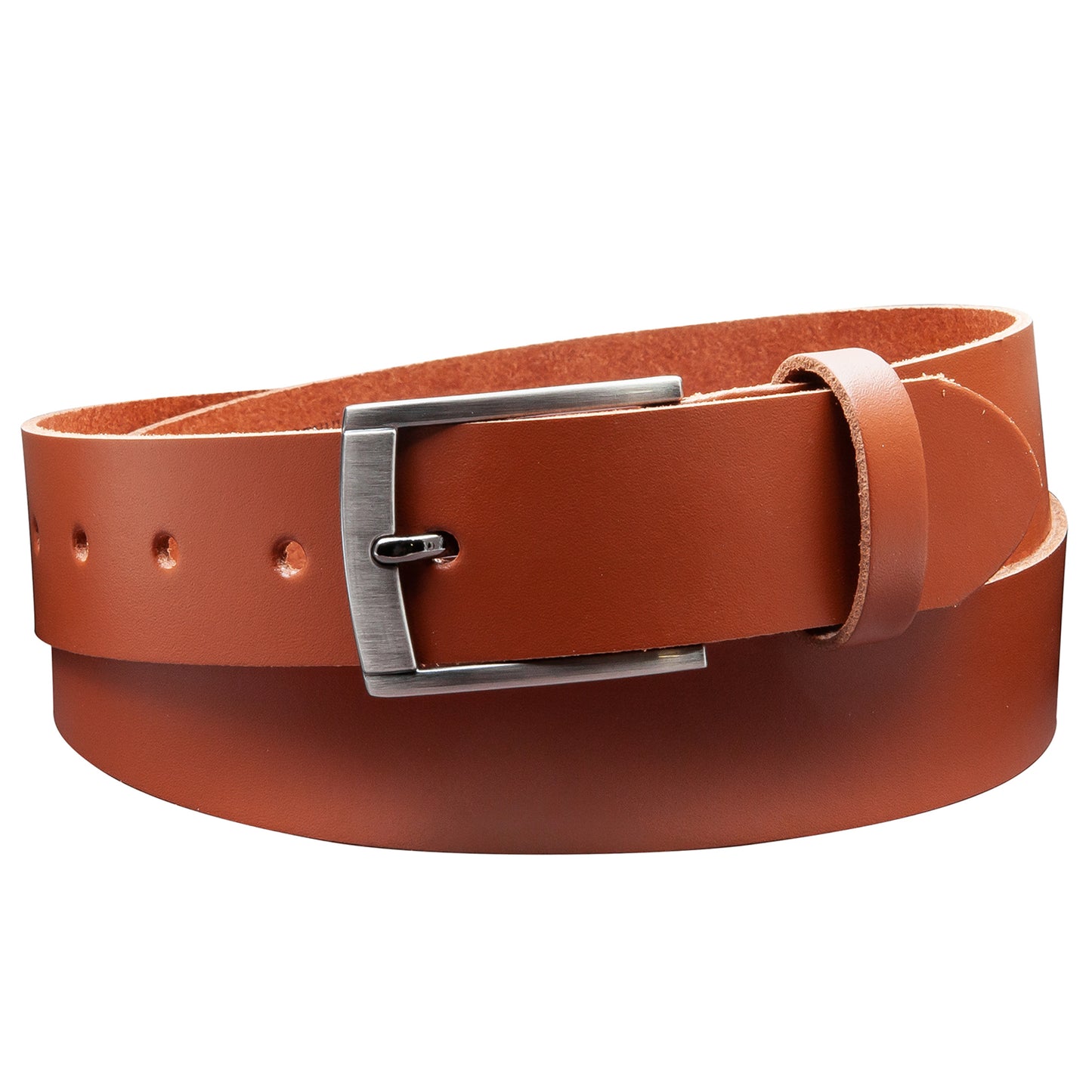 35 mm Gürtel Spaltleder Modell EH418-SL-Cognac