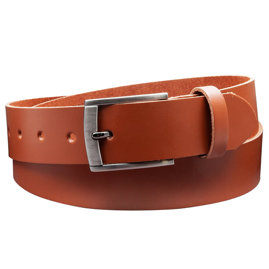 35 mm Gürtel Spaltleder Modell EH418-SL-Cognac