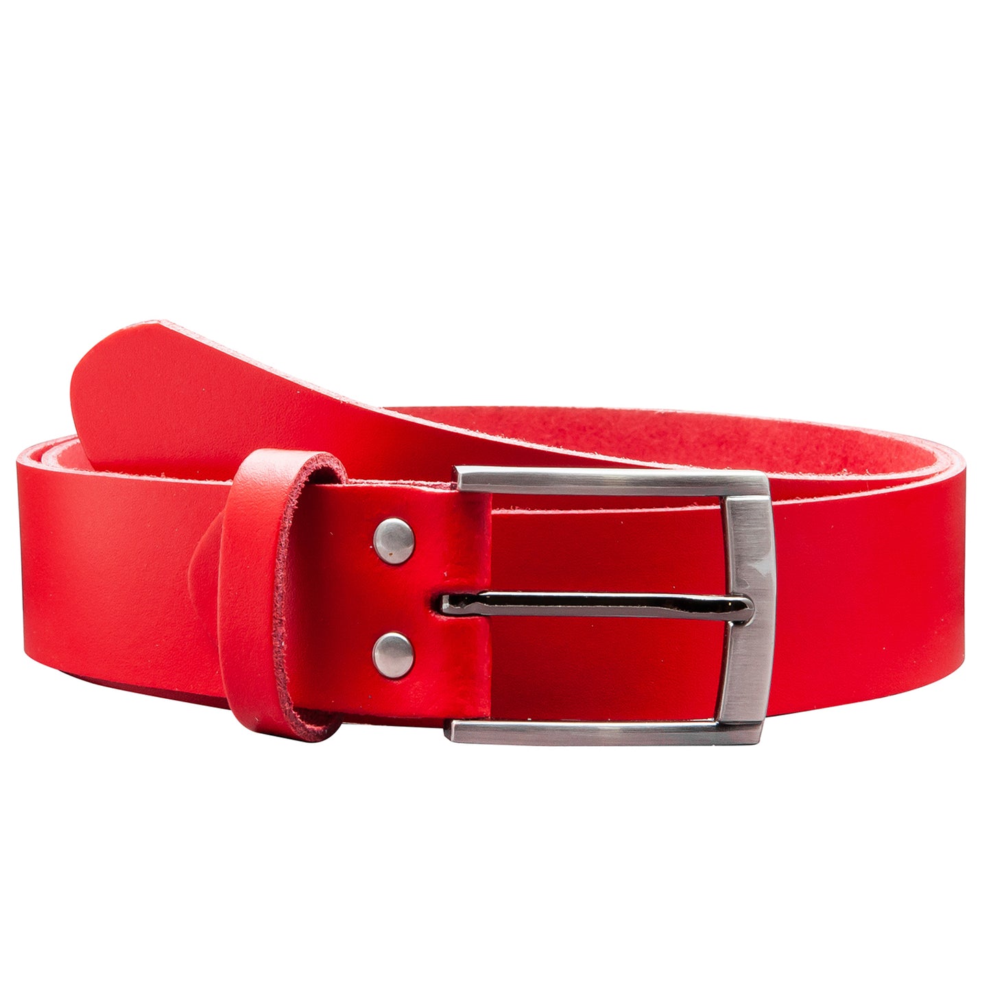 35 mm Gürtel Spaltleder Modell EH418-SL-Rot