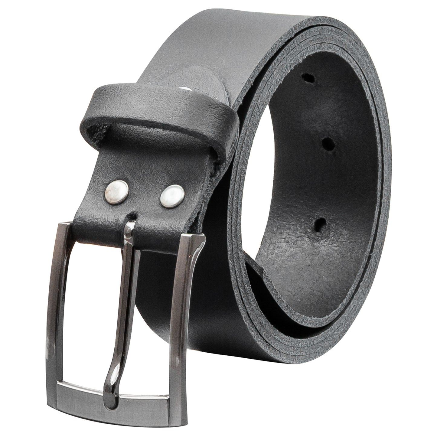 35 mm Gürtel Spaltleder Modell EH418-SL-Schwarz