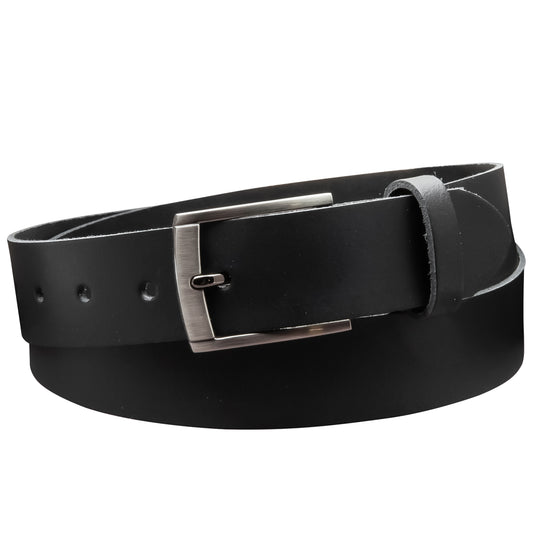 35 mm Gürtel Spaltleder Modell EH418-SL-Schwarz