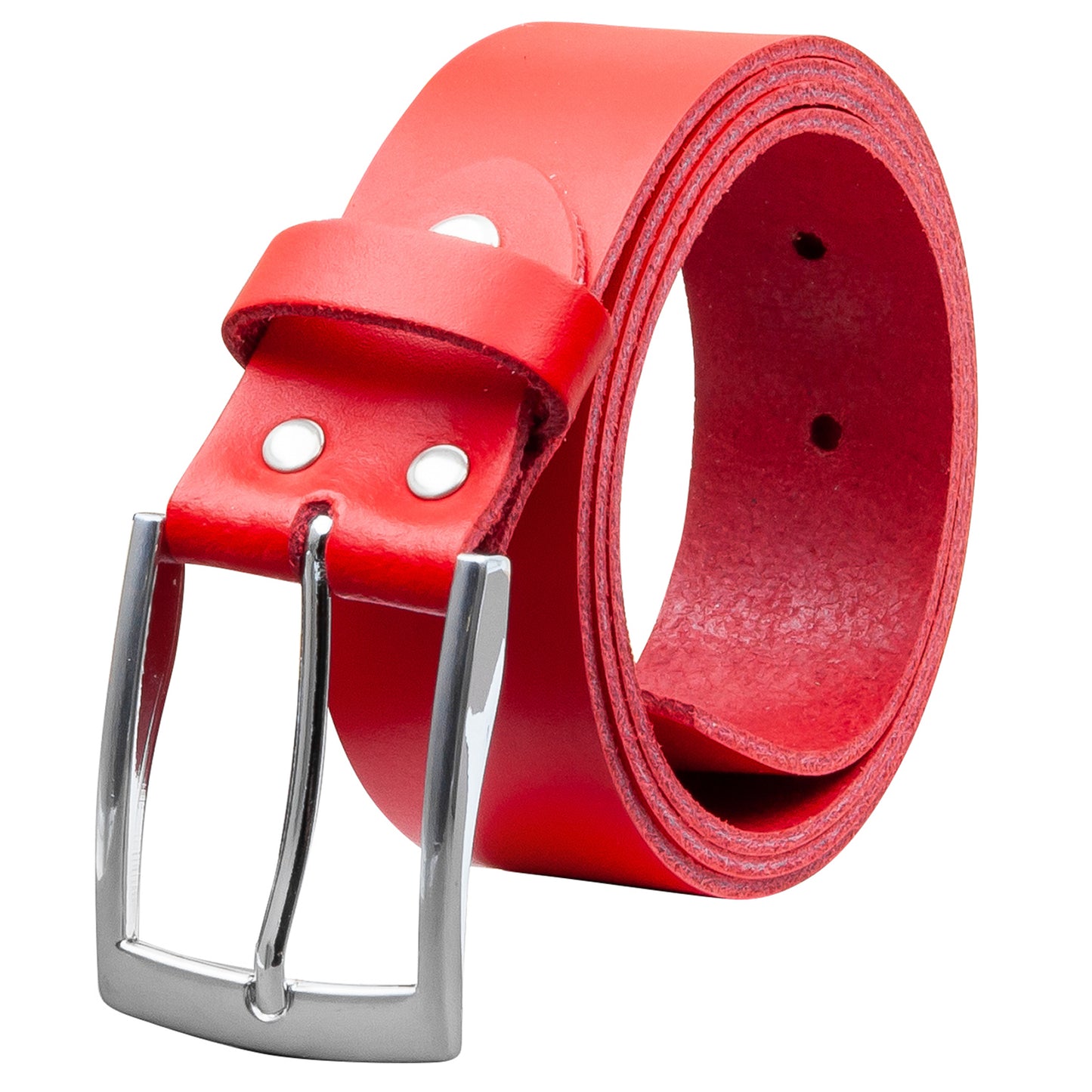 35 mm Gürtel Spaltleder Modell EH421-SL-Rot