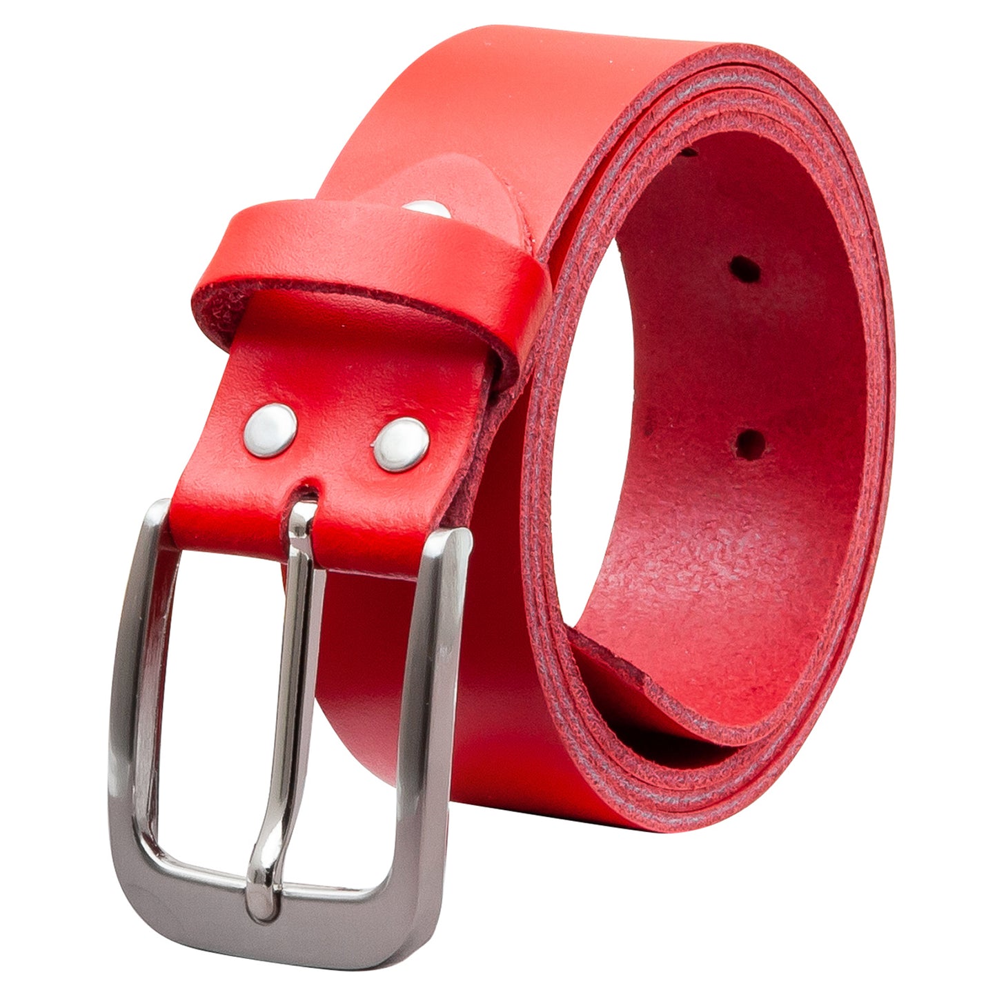 35 mm Gürtel Spaltleder Modell EH428-SL-Rot