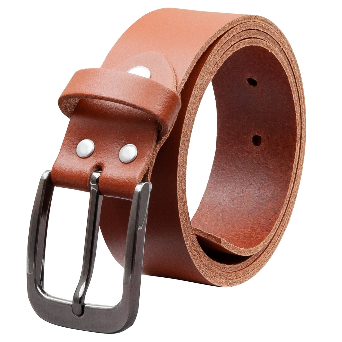 35 mm Gürtel Spaltleder Modell EH434-SL-Cognac