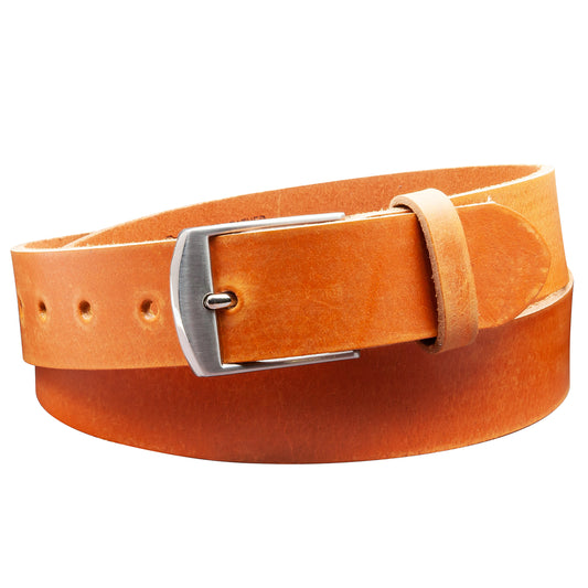 35 mm Gürtel Geschliffenes Leder Modell EH49-GE-Cognac