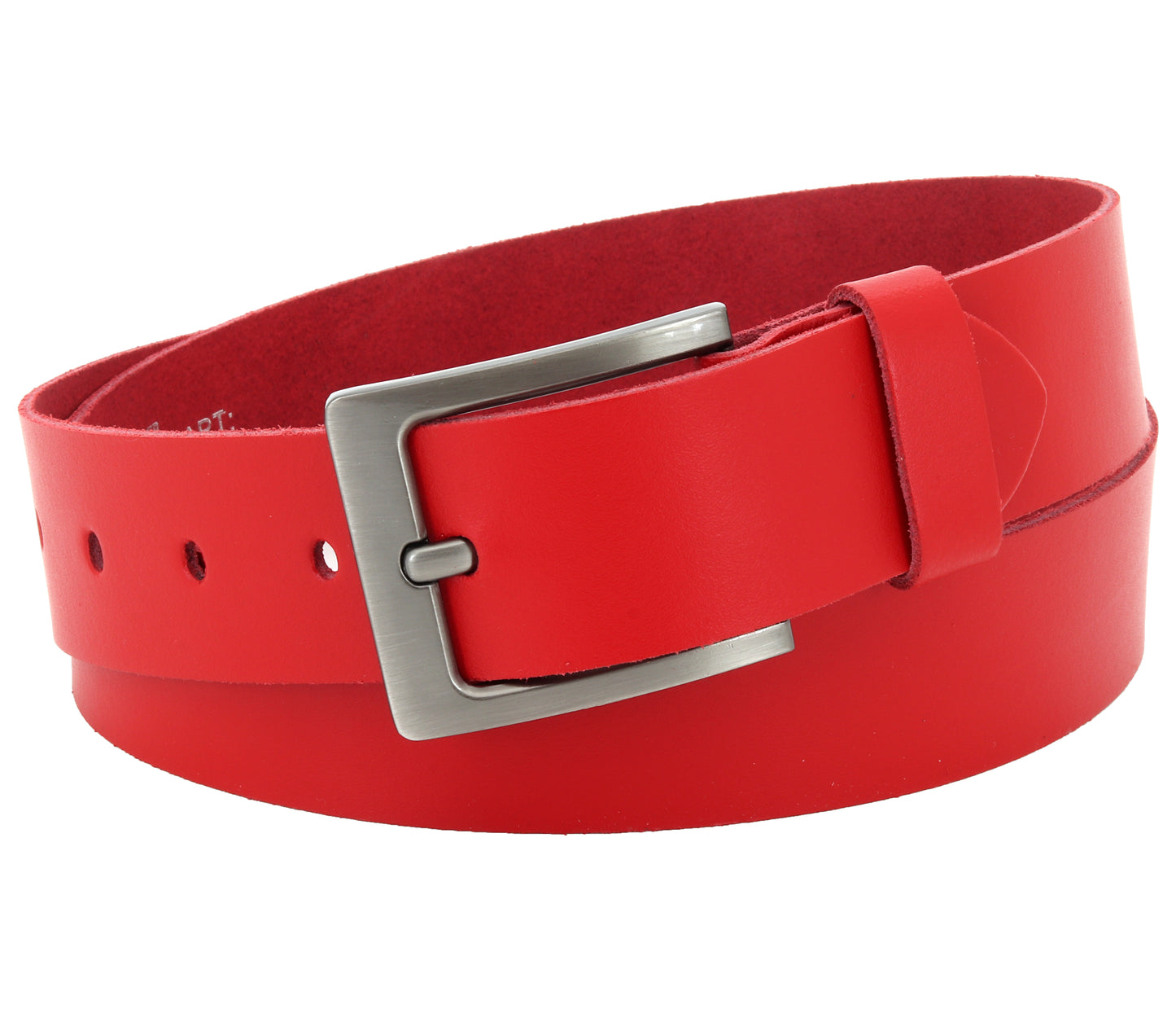 40 mm Gürtel Spaltleder Modell EH51-SL-Rot