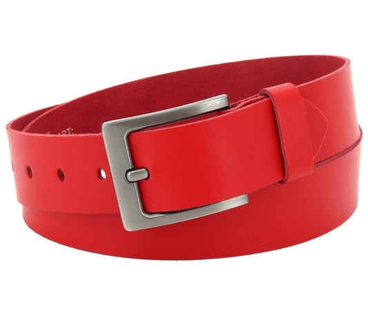 40 mm Gürtel Spaltleder Modell EH51-SL-Rot