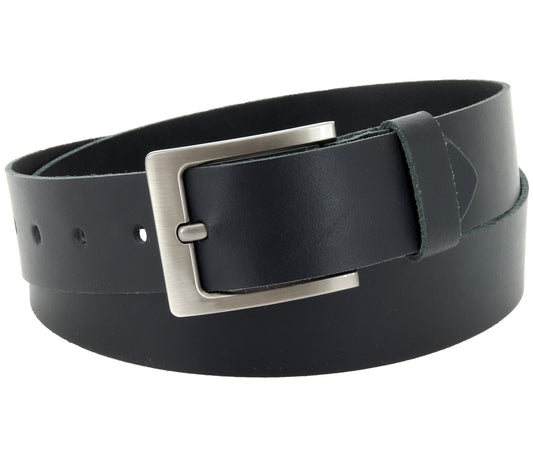 40 mm Gürtel Spaltleder Modell EH51-SL-Schwarz