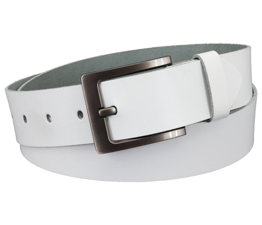 40 mm Gürtel Spaltleder Modell EH51-SL-Weiss