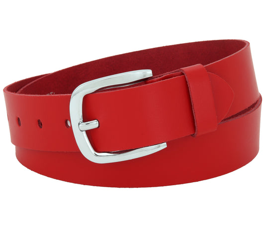 40 mm Gürtel Spaltleder Modell EH516-SL-Rot