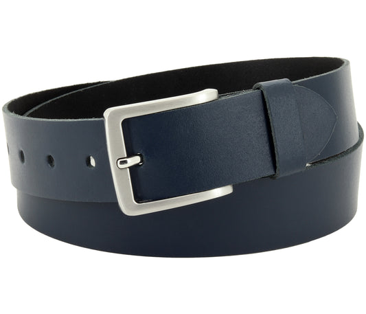 40 mm Gürtel Spaltleder Modell EH518-SL-Dunkelblau