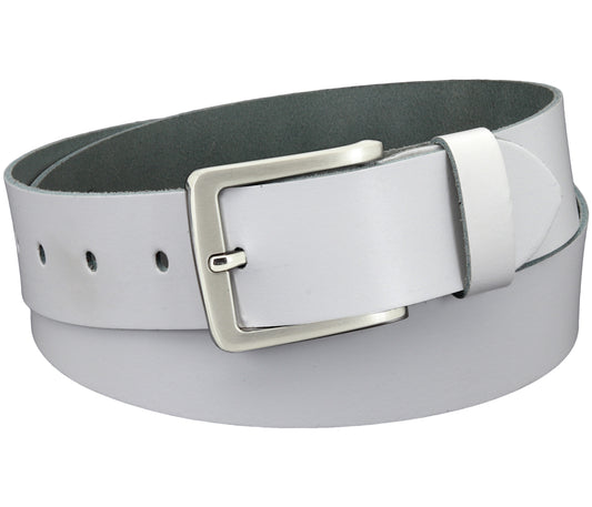 40 mm Gürtel Spaltleder Modell EH518-SL-Weiss