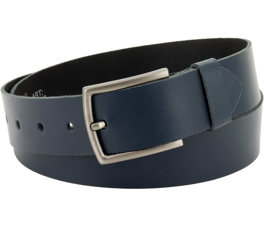 40 mm Gürtel Spaltleder Modell EH519-SL-Dunkelblau
