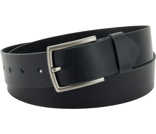 40 mm Gürtel Spaltleder Modell EH519-SL-Schwarz