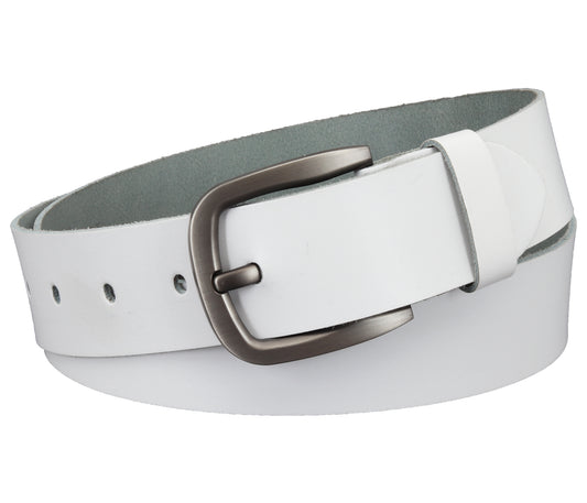 40 mm Gürtel Spaltleder Modell EH52-SL-Weiss