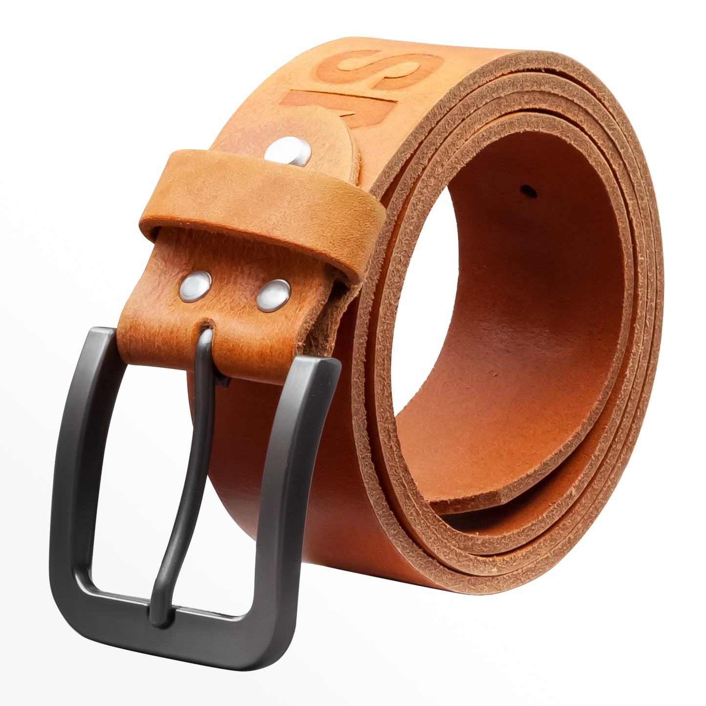 40 mm Gürtel Aufruck Leder Modell EH520-AD-Cognac