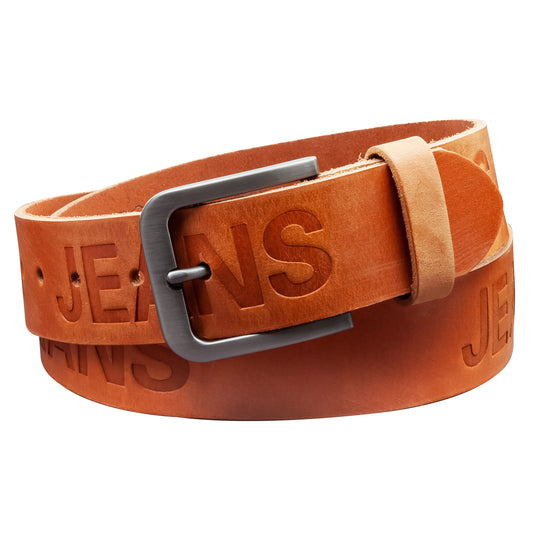 40 mm Gürtel Aufruck Leder Modell EH520-AD-Cognac