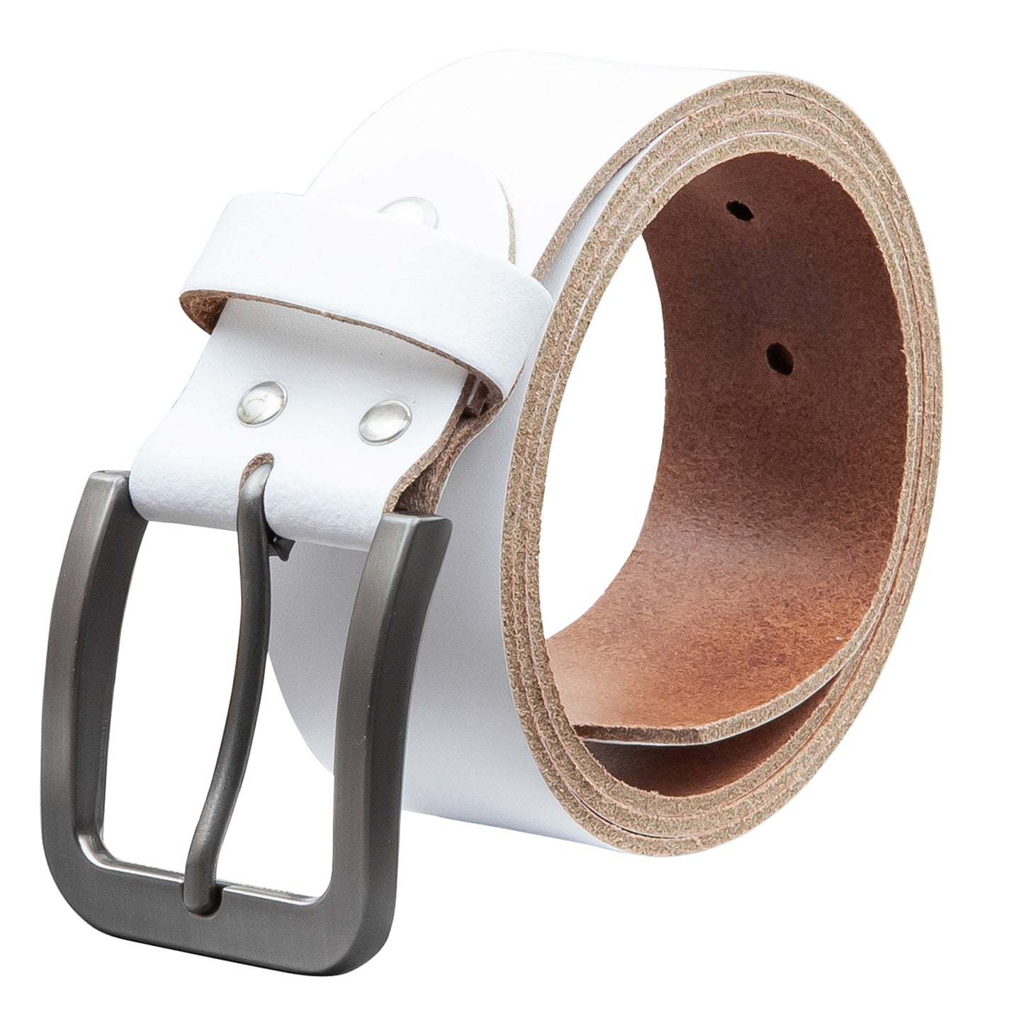 40 mm Gürtel Spaltleder Modell EH520-SL-Weiss