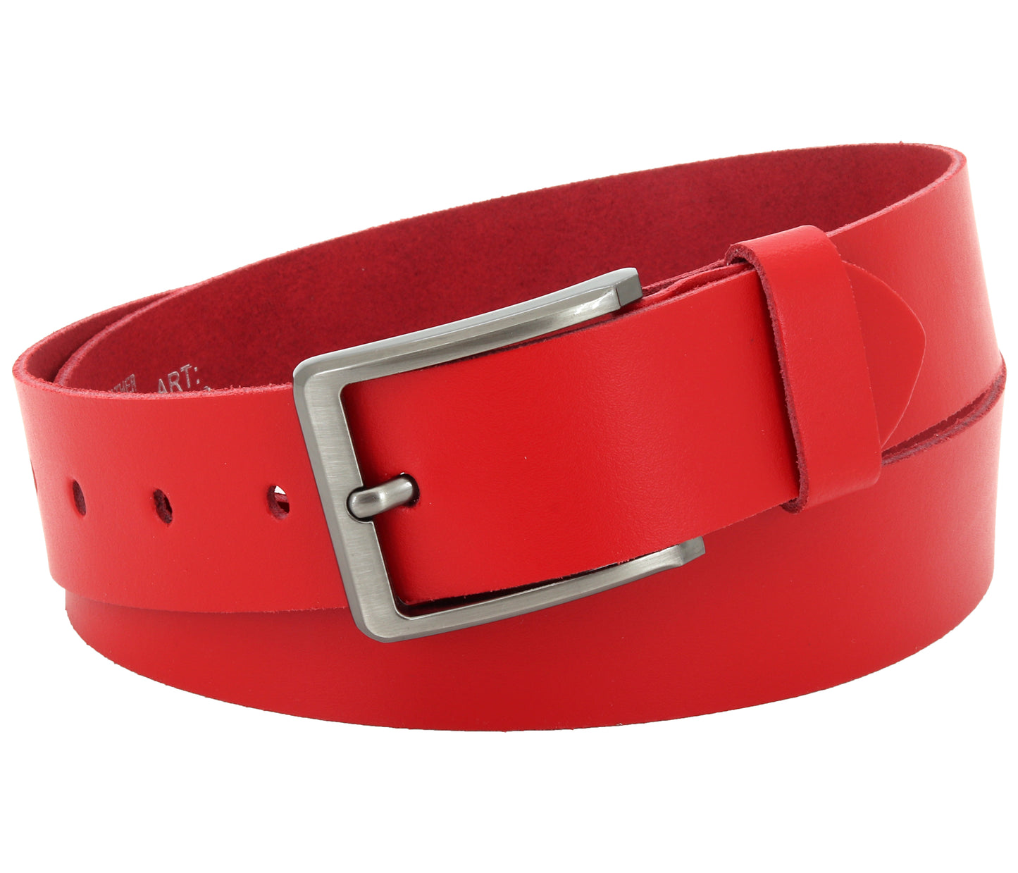 40 mm Gürtel Spaltleder Modell EH521-SL-Rot
