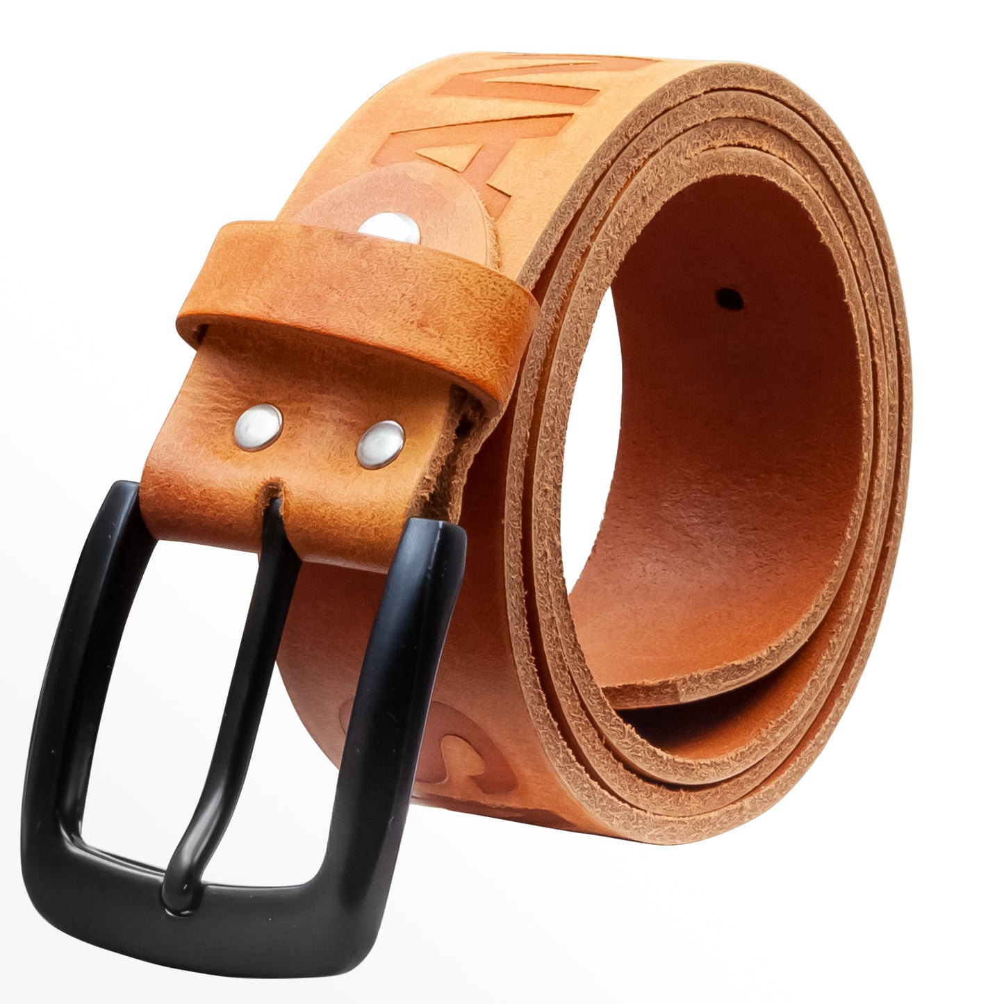 40 mm Gürtel Aufruck Leder Modell EH523-AD-Cognac