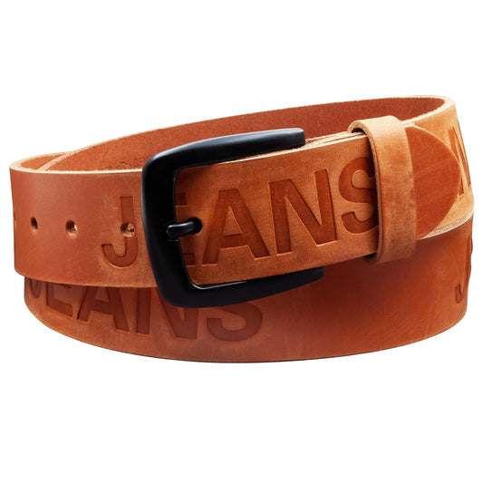 40 mm Gürtel Aufruck Leder Modell EH523-AD-Cognac