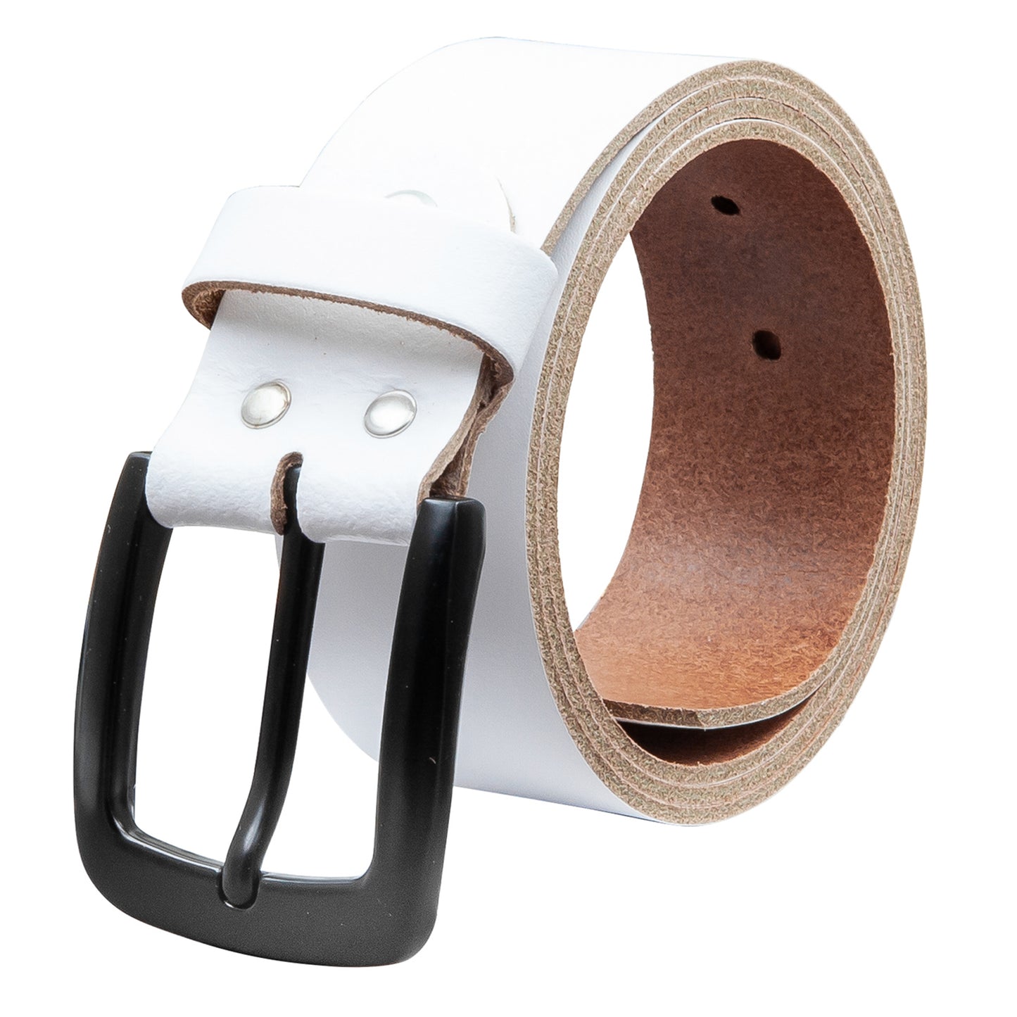 40 mm Gürtel Spaltleder Modell EH523-SL-Weiss