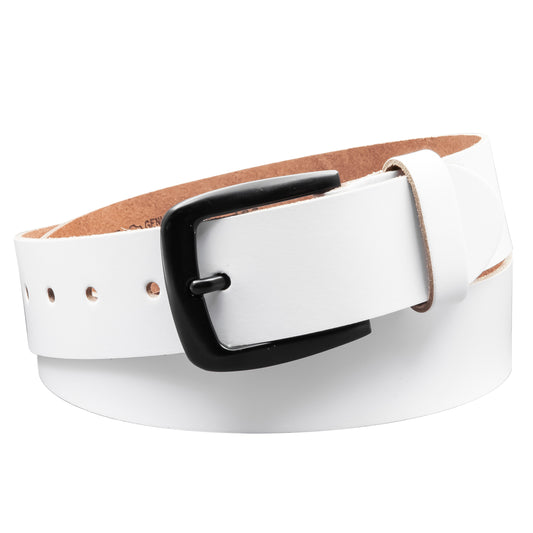 40 mm Gürtel Spaltleder Modell EH523-SL-Weiss