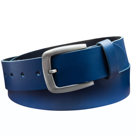 40 mm Gürtel Spaltleder Modell EH524-SL-Dunkelblau