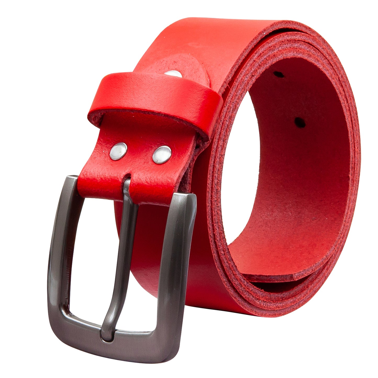 40 mm Gürtel Spaltleder Modell EH524-SL-Rot