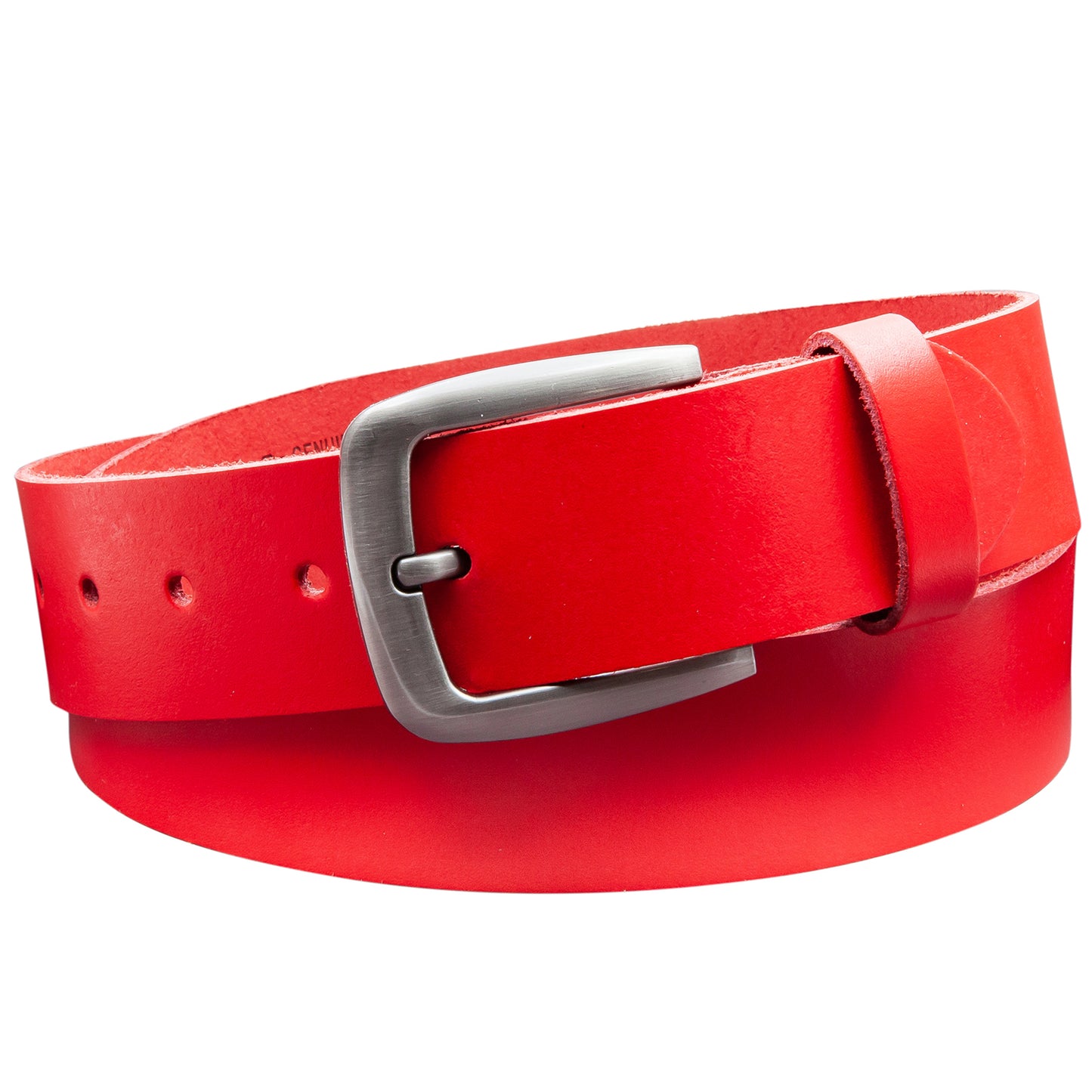 40 mm Gürtel Spaltleder Modell EH524-SL-Rot