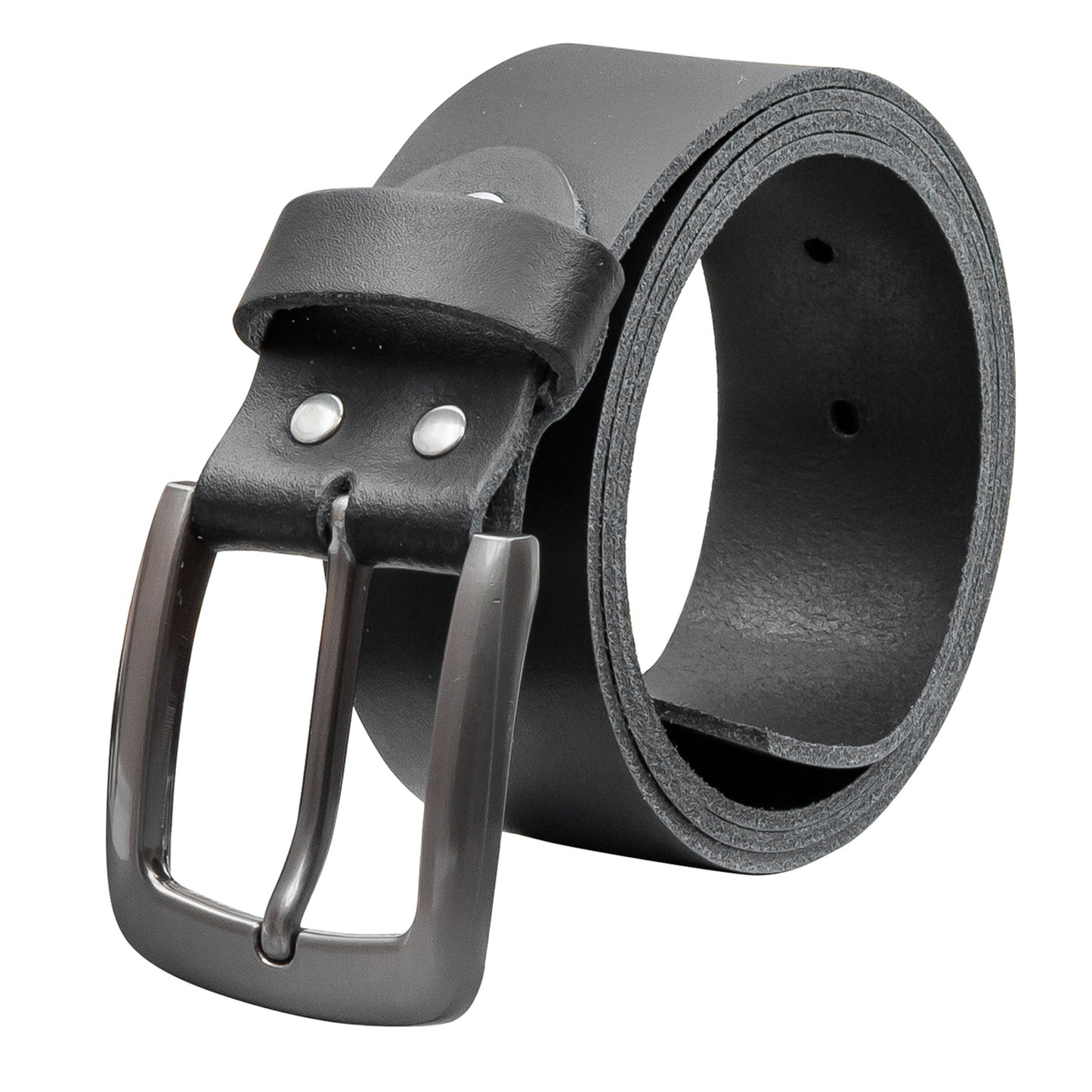 40 mm Gürtel Spaltleder Modell EH524-SL-Schwarz