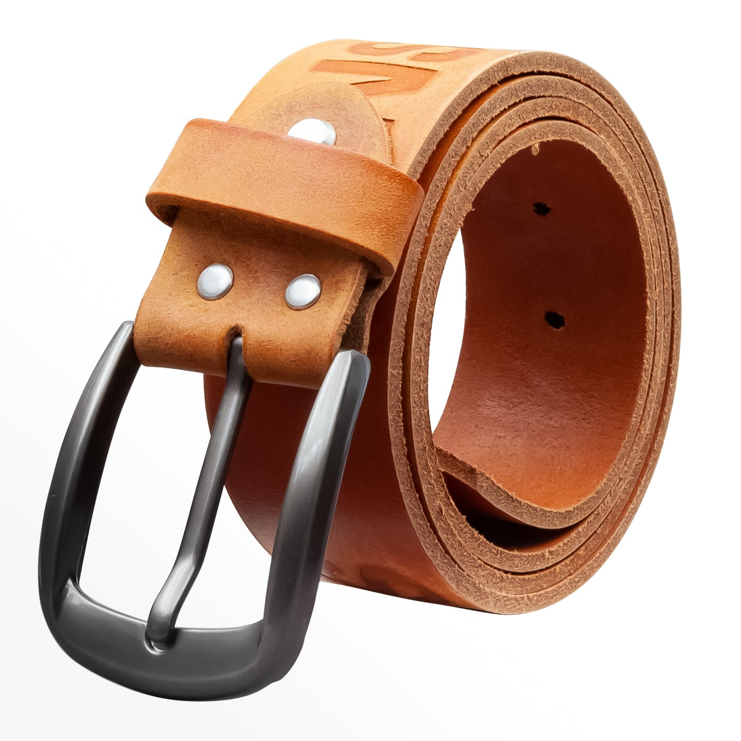 40 mm Gürtel Aufruck Leder Modell EH525-AD-Cognac