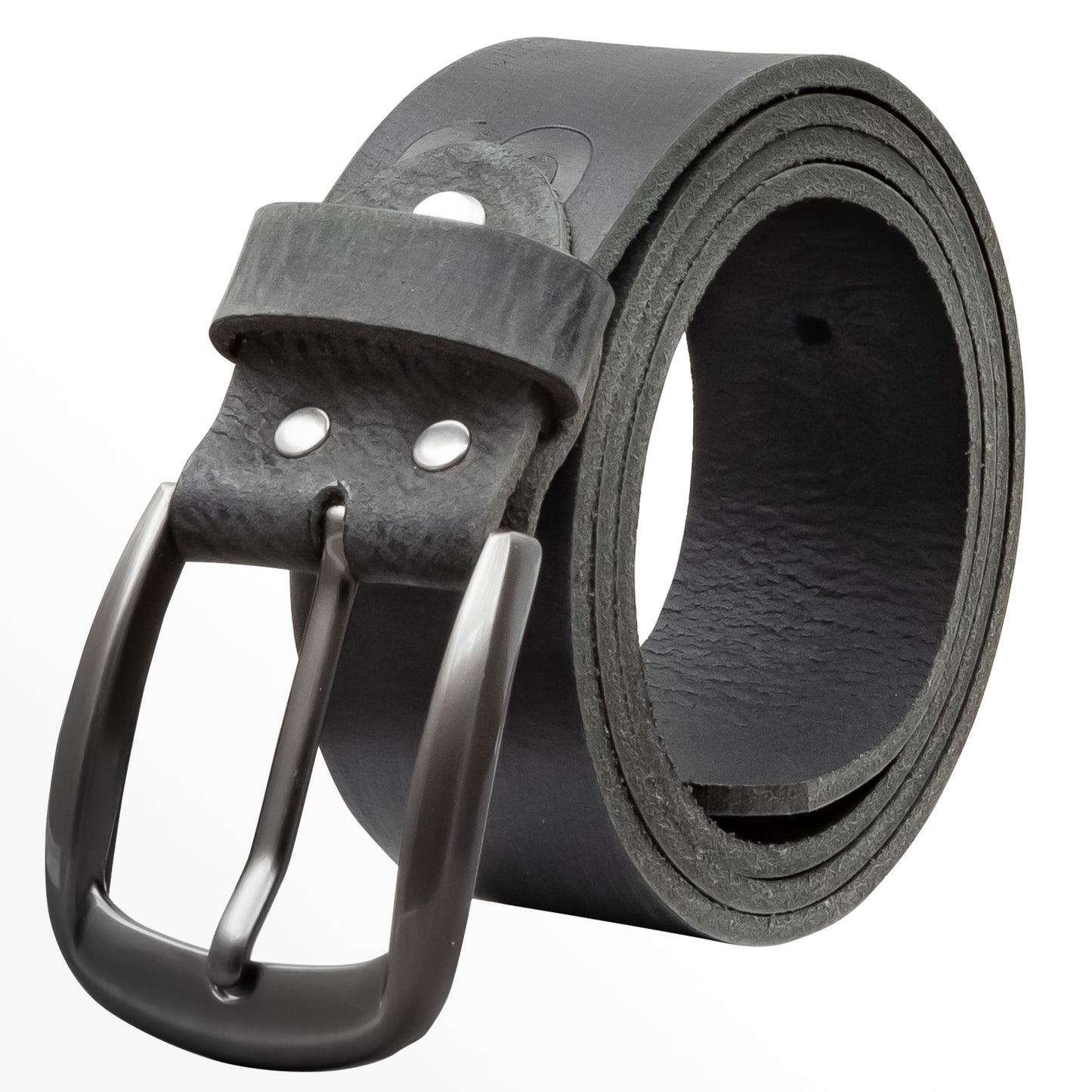 40 mm Gürtel Aufruck Leder Modell EH525-AD-Schwarz
