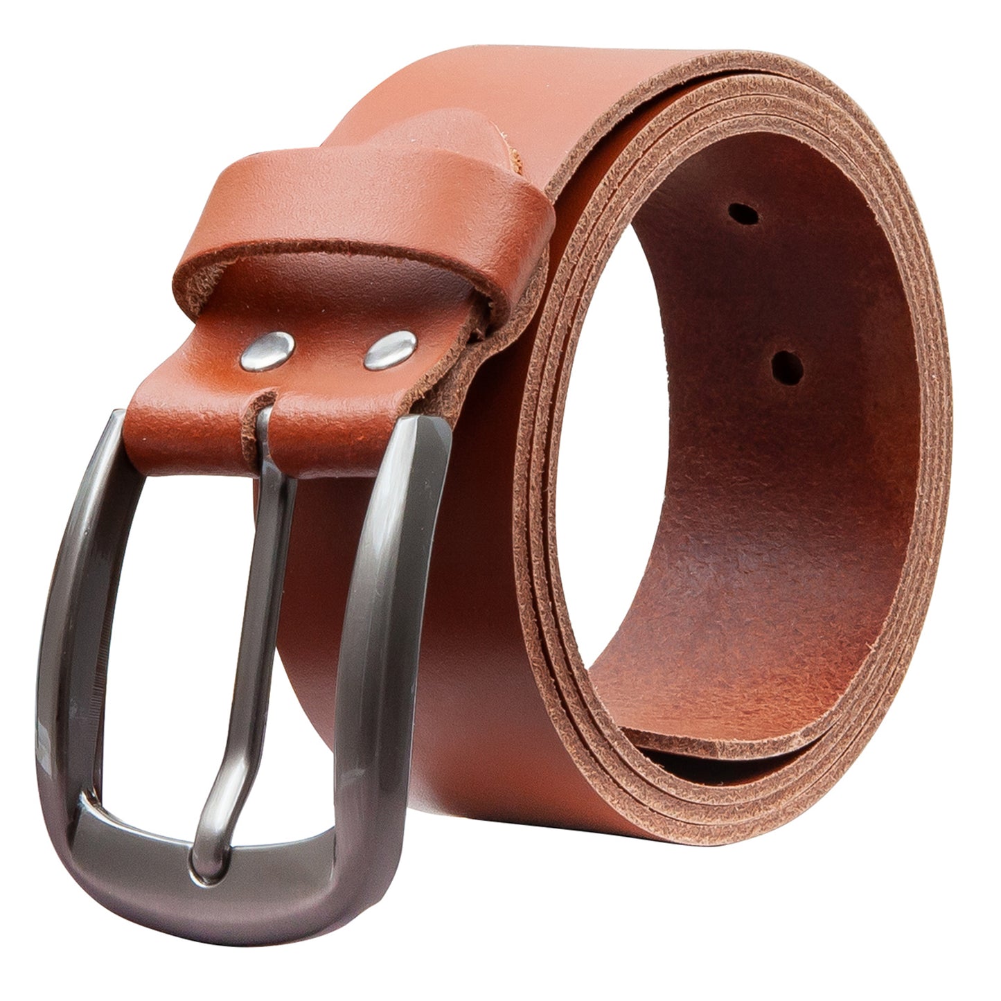 40 mm Gürtel Spaltleder Modell EH525-SL-Cognac