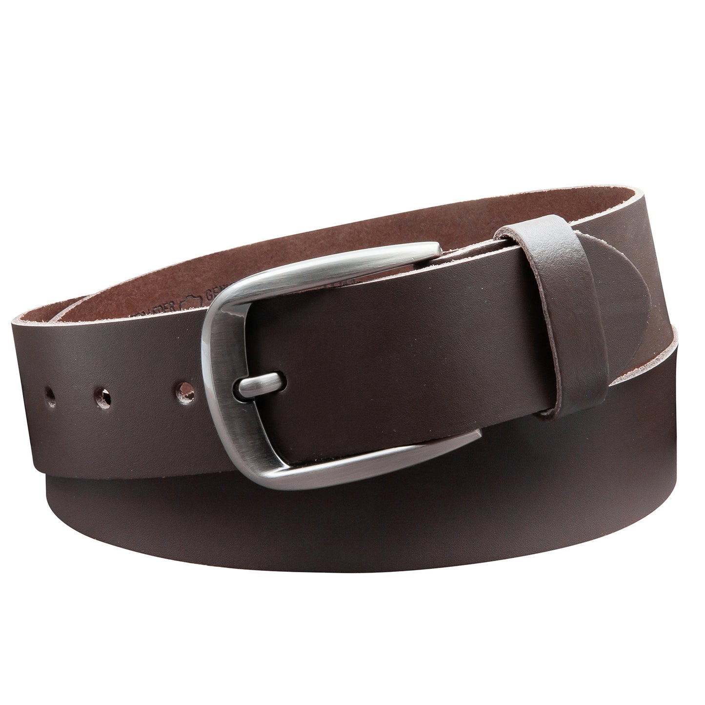 40 mm Gürtel Spaltleder Modell EH525-SL-Dunkelbraun