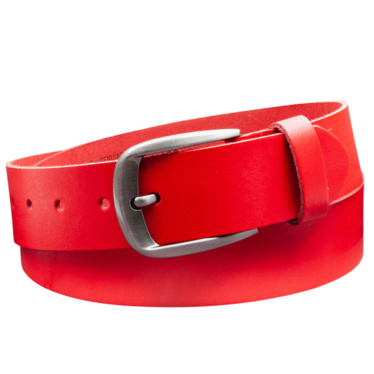 40 mm Gürtel Spaltleder Modell EH525-SL-Rot