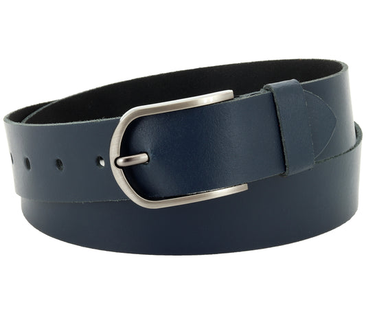 40 mm Gürtel Spaltleder Modell EH527-SL-Dunkelblau