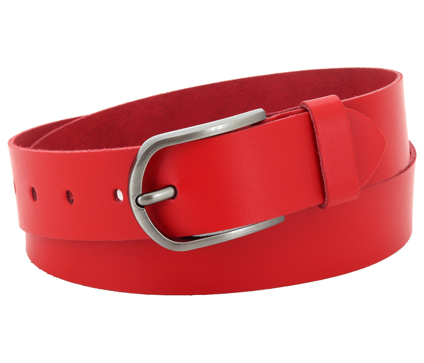 40 mm Gürtel Spaltleder Modell EH527-SL-Rot