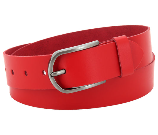 40 mm Gürtel Spaltleder Modell EH527-SL-Rot