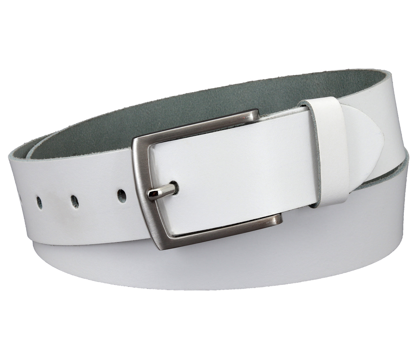 40 mm Gürtel Spaltleder Modell EH528-SL-Weiss