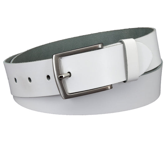 40 mm Gürtel Spaltleder Modell EH528-SL-Weiss