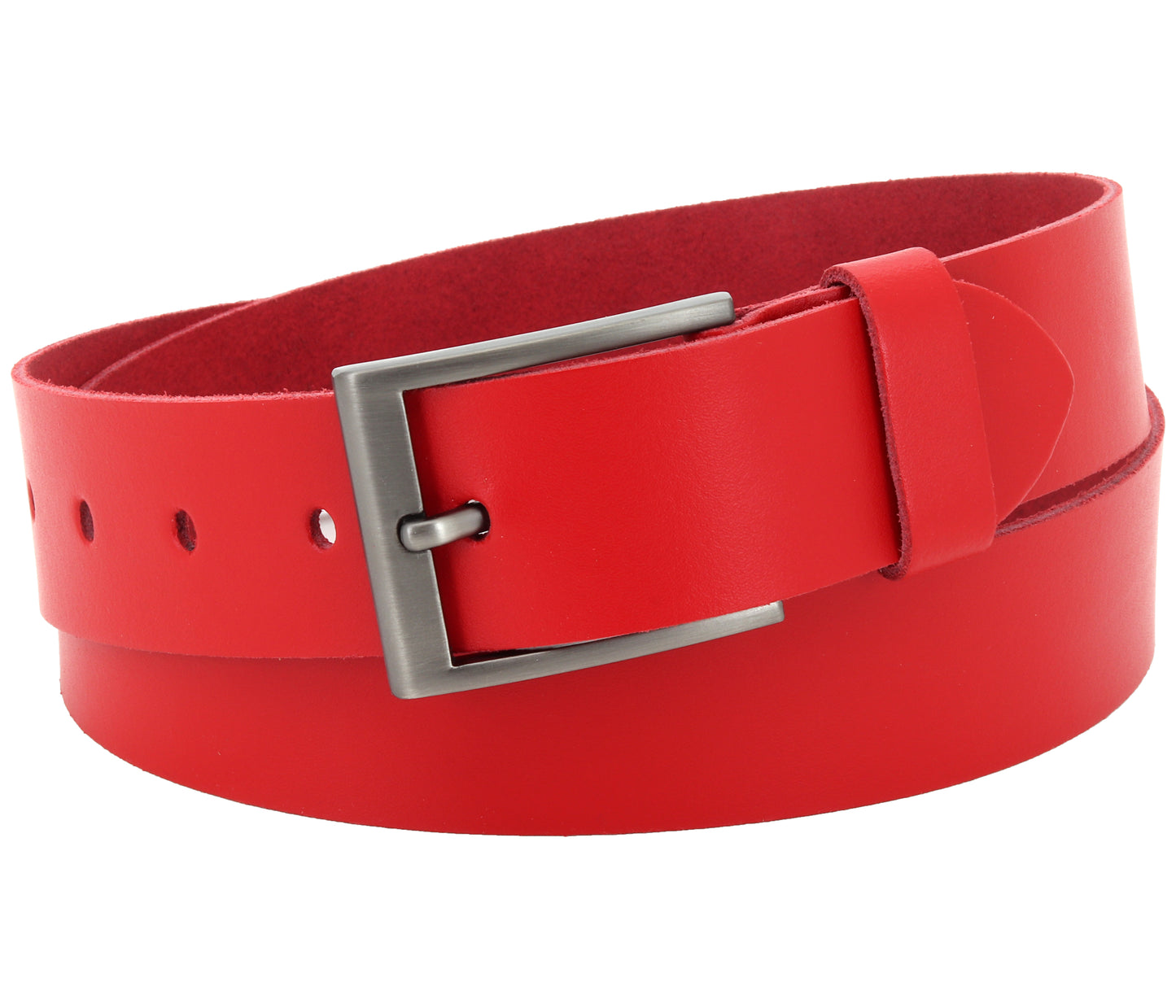 40 mm Gürtel Spaltleder Modell EH532-SL-Rot
