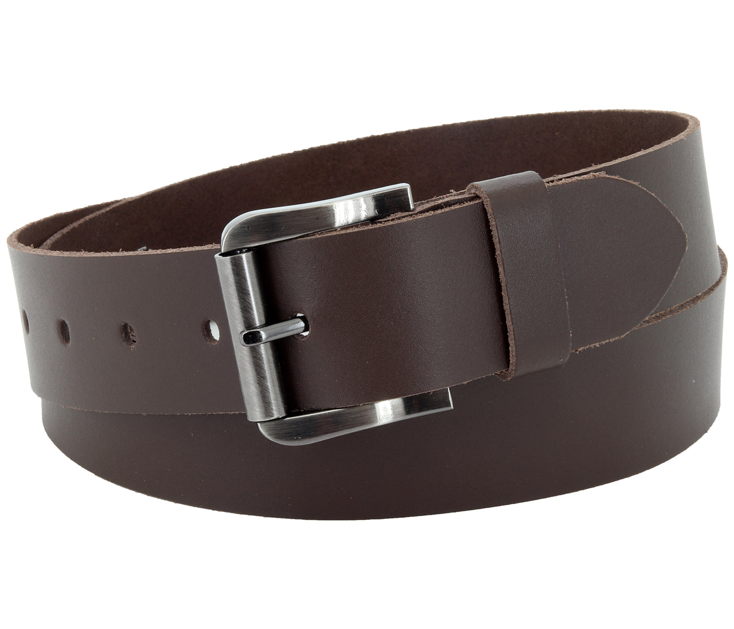 40 mm Gürtel Spaltleder Modell EH536-SL-Dunkelbraun