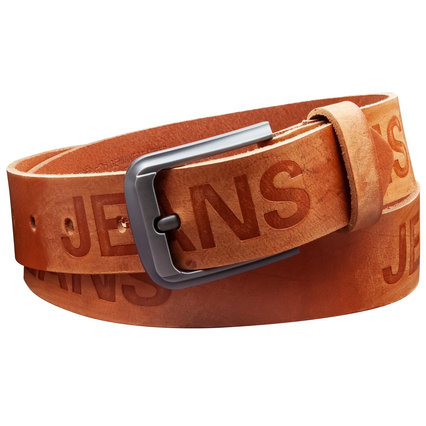 40 mm Gürtel Aufruck Leder Modell EH55-AD-Cognac